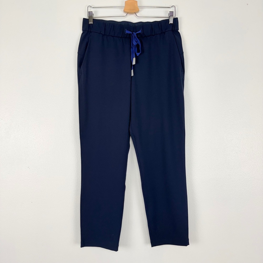 Lululemon On The Fly Pant Womens 8 True Navy Luxtreme Drawstring Trousers